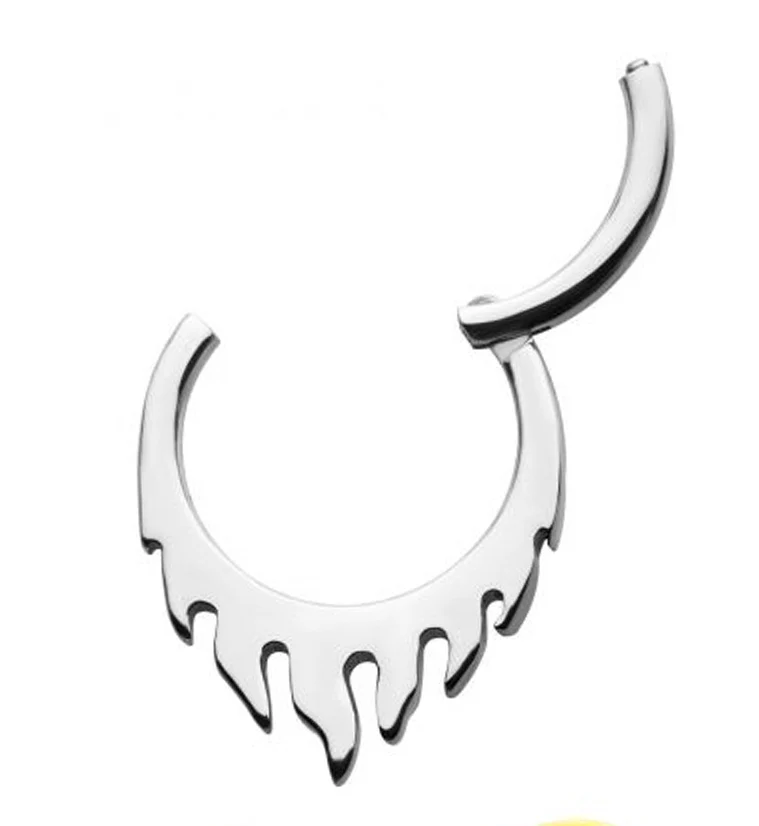 Flame Hinged Segment Ring - Mrs Treak