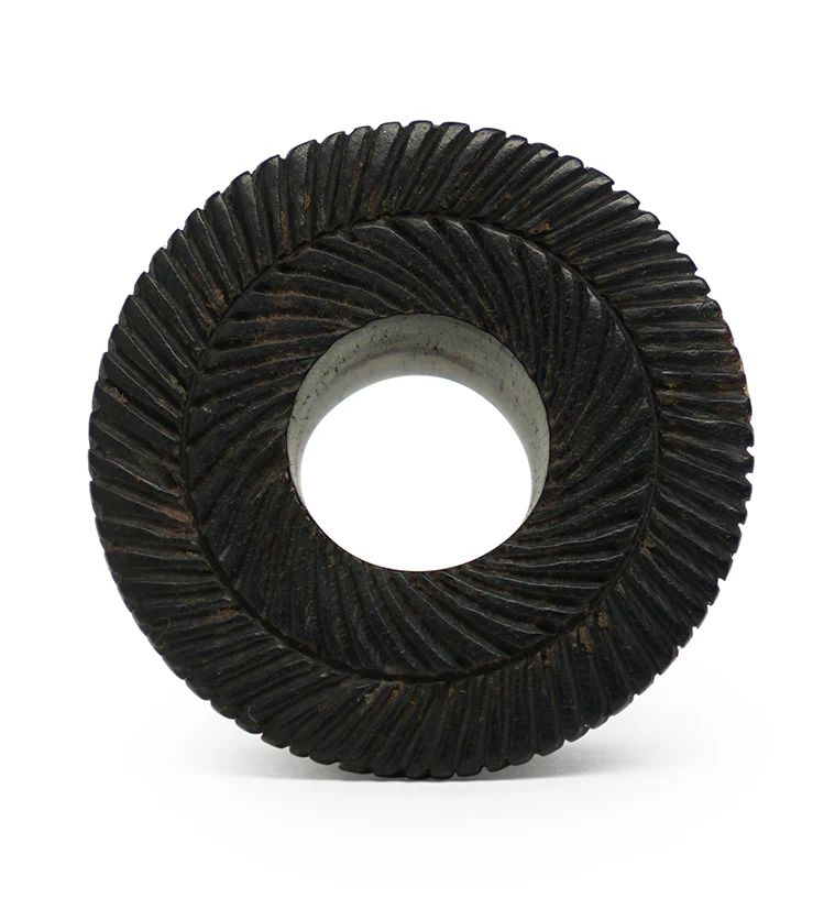 Interlace Areng Wood Mayan Flare Tunnel Plugs - Mrs Treak