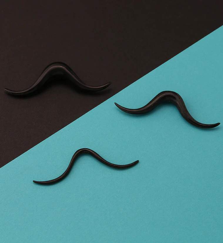 Handlebar Mustache Horn Septum Bar - Mrs Treak