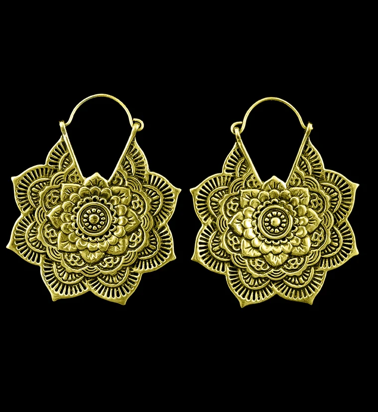 Mandala Brass / Titanium Hangers - Earrings - Mrs Treak