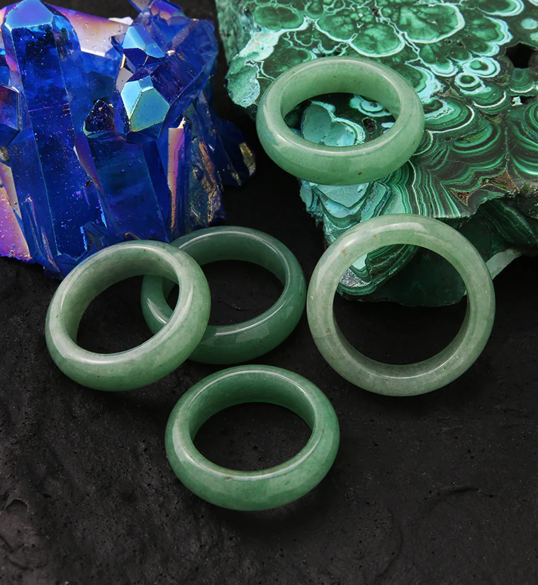 Green Aventurine Stone Ring - Mrs Treak
