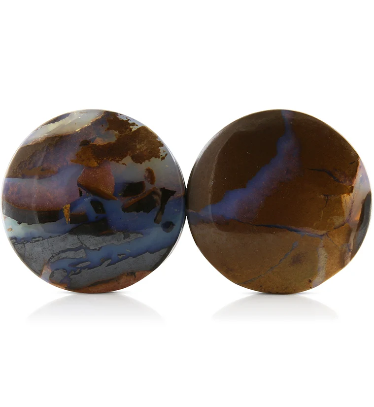 Boulder Opal Plugs 1 Inch (25mm) Version 8 - Mrs Treak