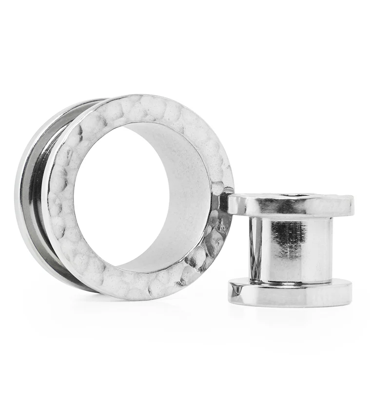 Hammered Stainless Steel Tunnels - Mrs Treak