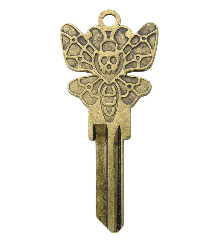 Death Moth Brass Key - Mrs Treak