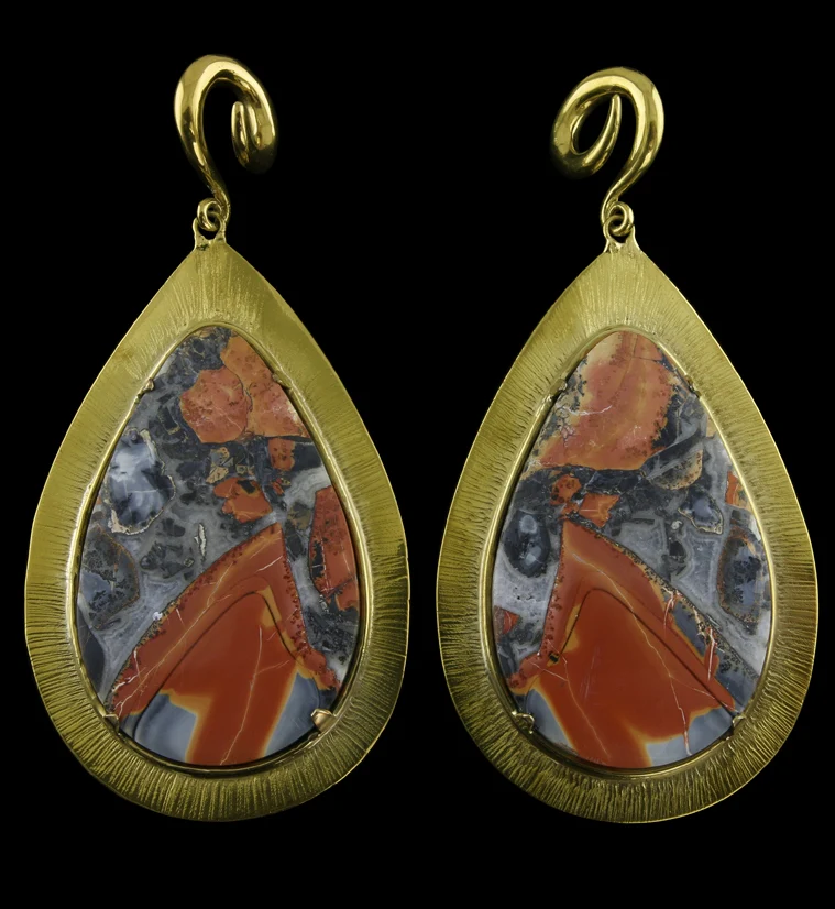 Lament Maligano Jasper Stone Ear Weights - Mrs Treak