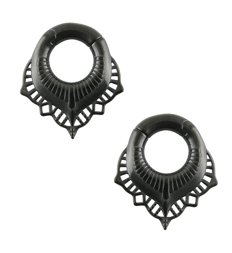Black PVD Sequin Ear Weights - Mrs Treak