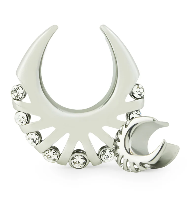 Vane Clear CZ Stainless Steel Saddles - Mrs Treak