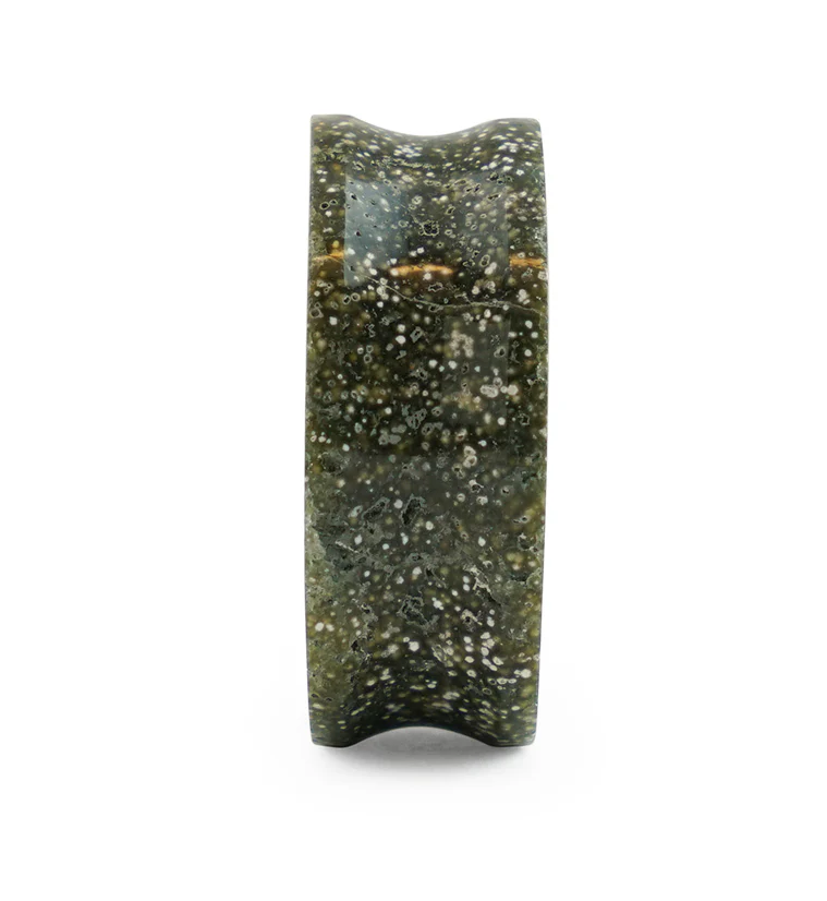 Grade A Ocean Jasper Stone Plugs - Mrs Treak