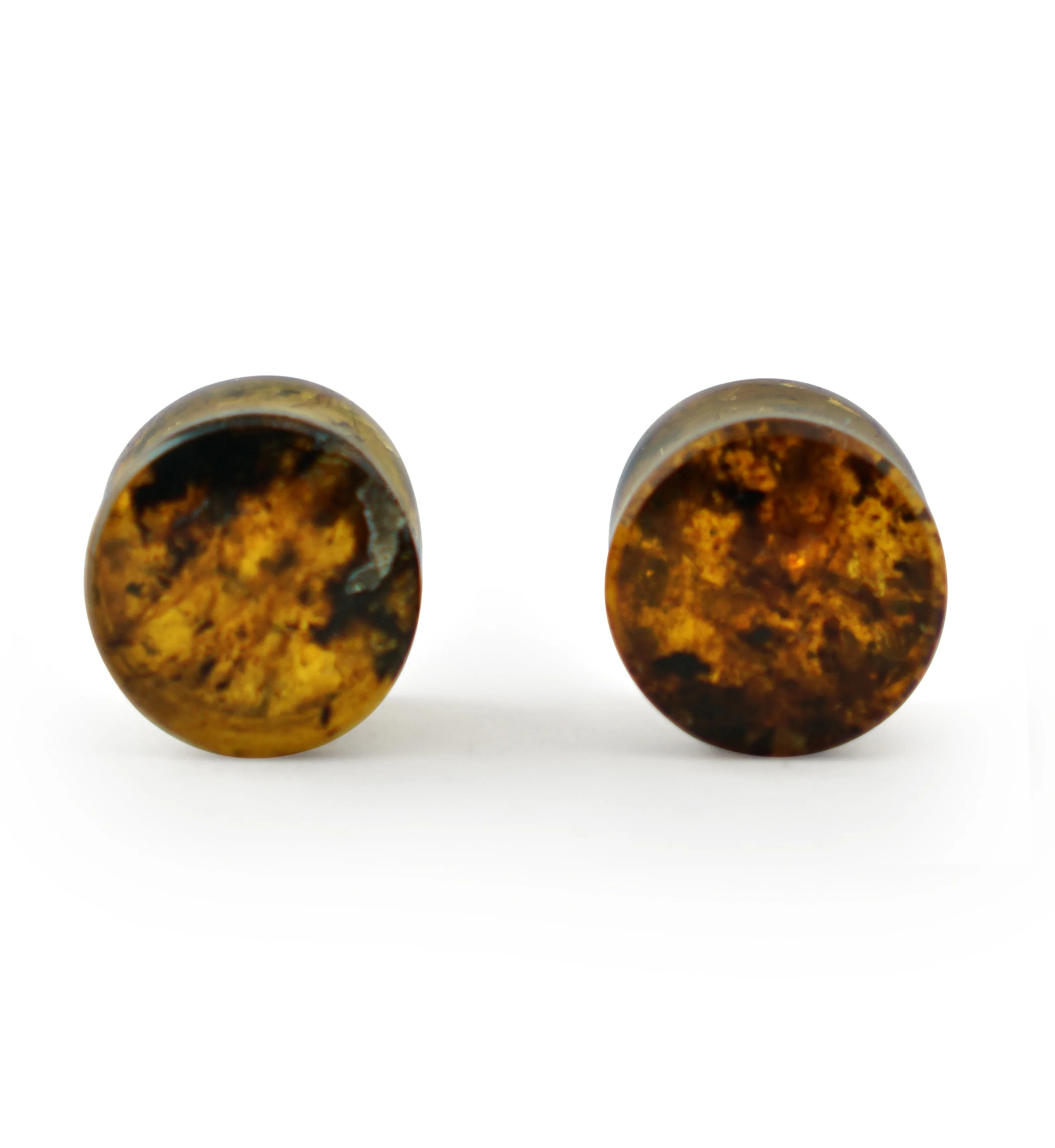 Chiapas Amber Plugs 00G (10mm) - Version 14 (Small Chip) - Mrs Treak