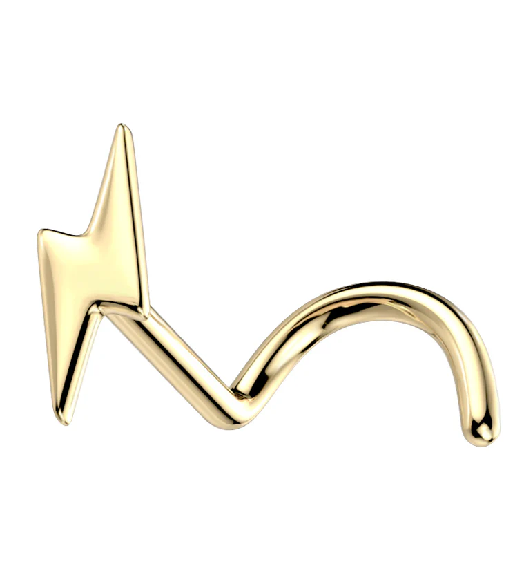 14kt Gold Bolt Nose Screw - Mrs Treak