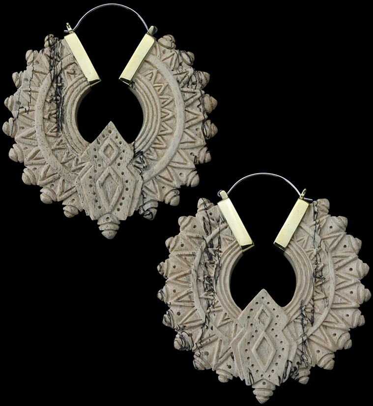 Midway Tamarind Wooden Hangers / Earrings - Mrs Treak