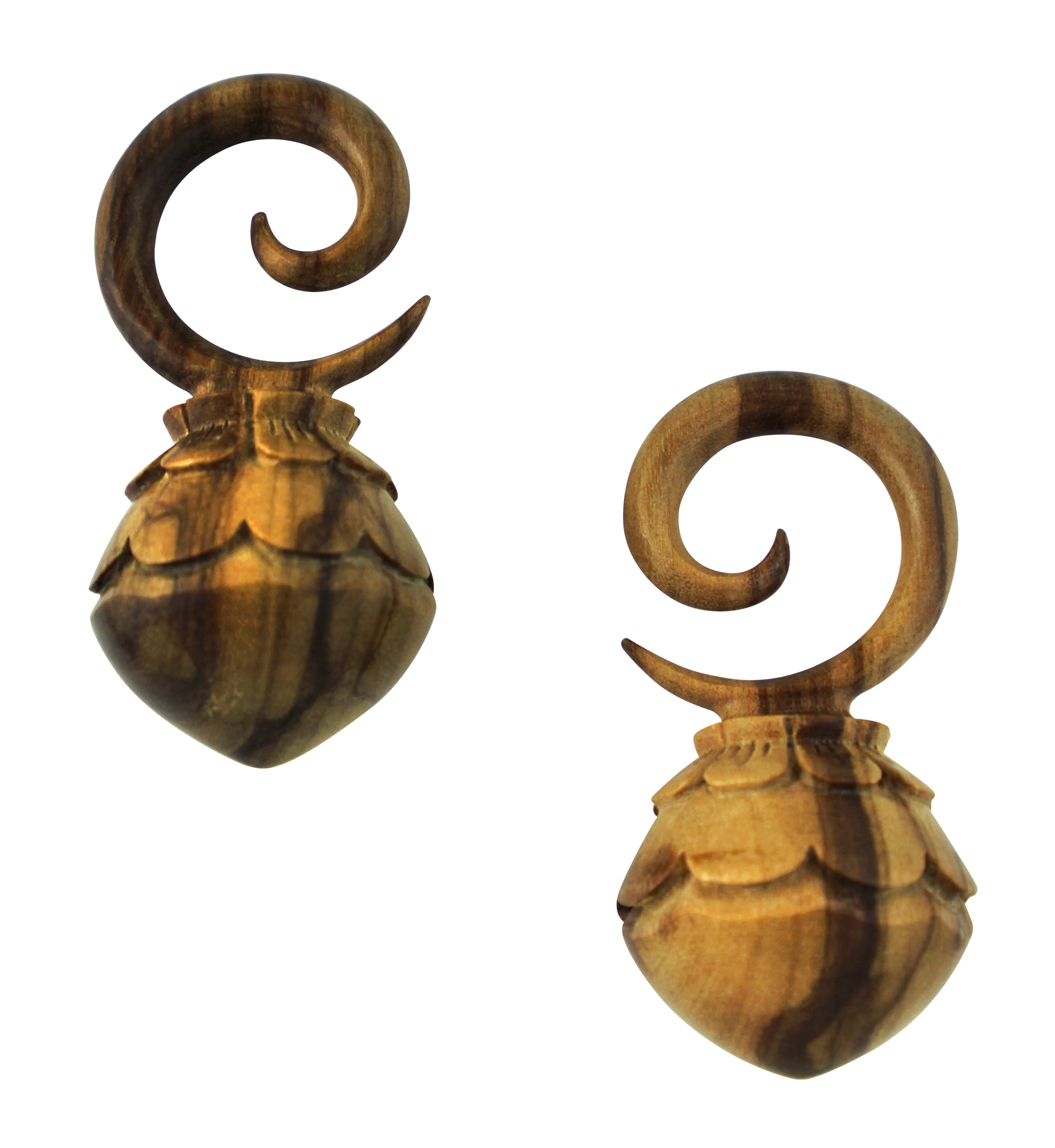 Acorn Olive Wood Hangers - Mrs Treak