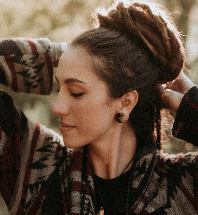 Black Flame Petrified Palm Root Plugs - Mrs Treak