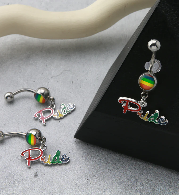 Rainbow Pride Belly Ring - Mrs Treak