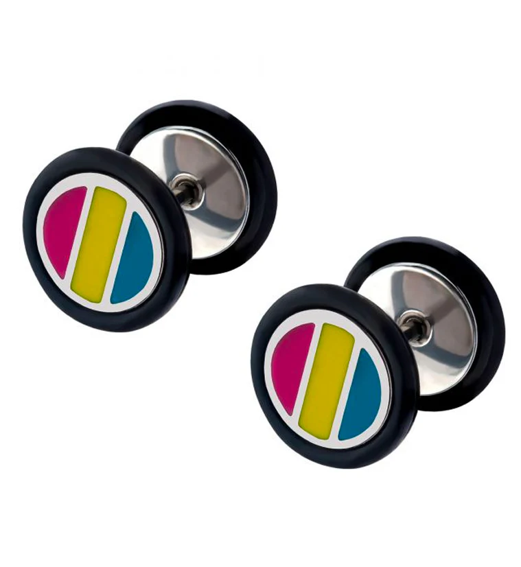 18G Pride Fake Plugs / Gauges Version 2 - Mrs Treak