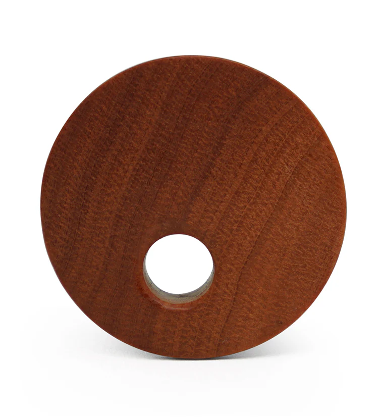Round Void Saba Wood Plugs - Mrs Treak