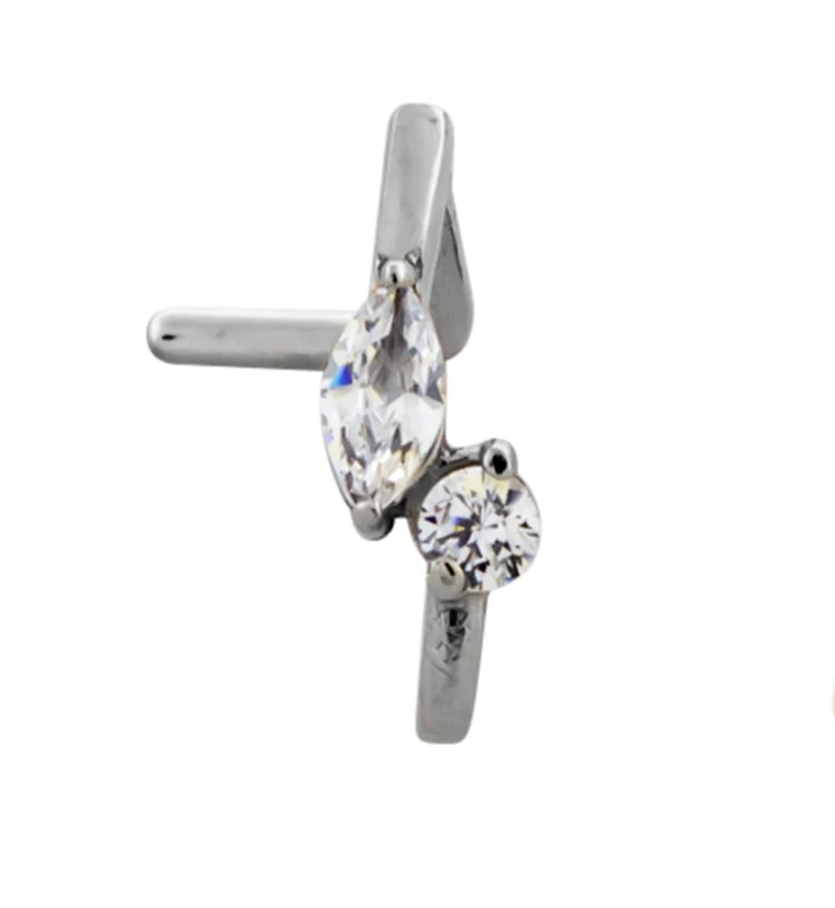 18G Empress CZ Nose Curve - Mrs Treak