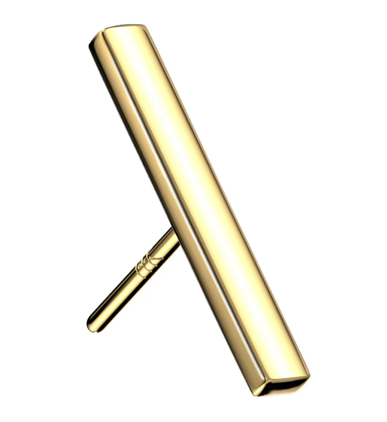 14kt Gold Line Threadless Top - Mrs Treak