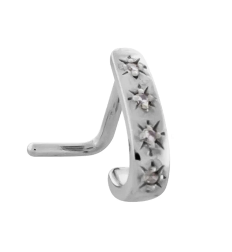 Sol CZ Stainless Steel Nose Curve - Mrs Treak