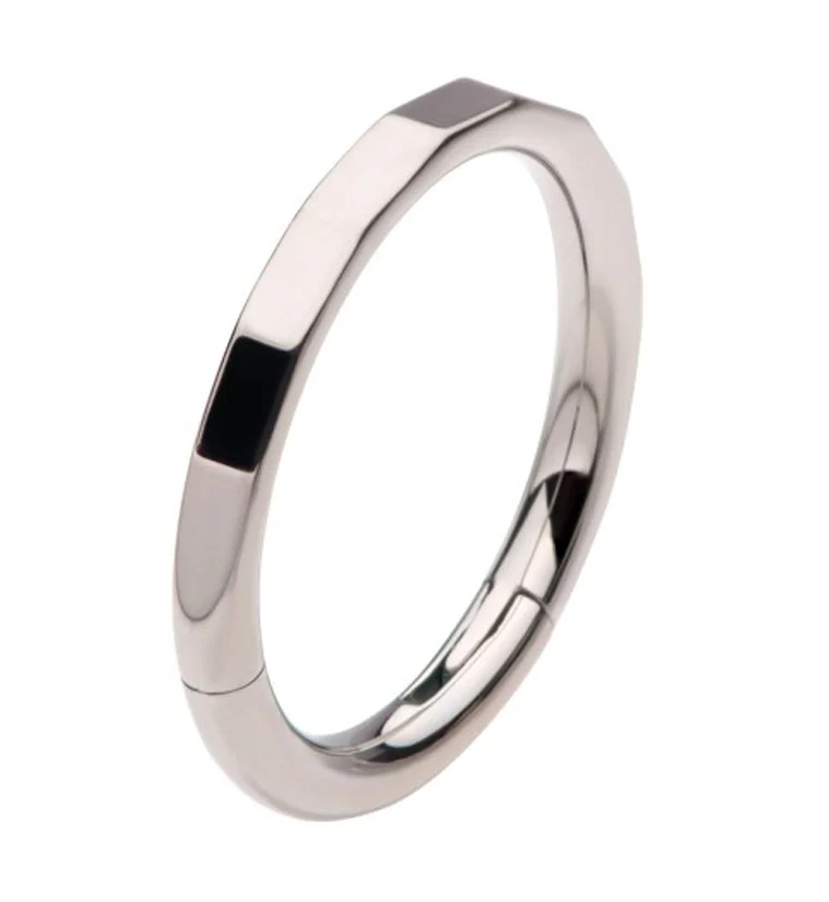 Crinkle Titanium Hinged Segment Ring - Mrs Treak