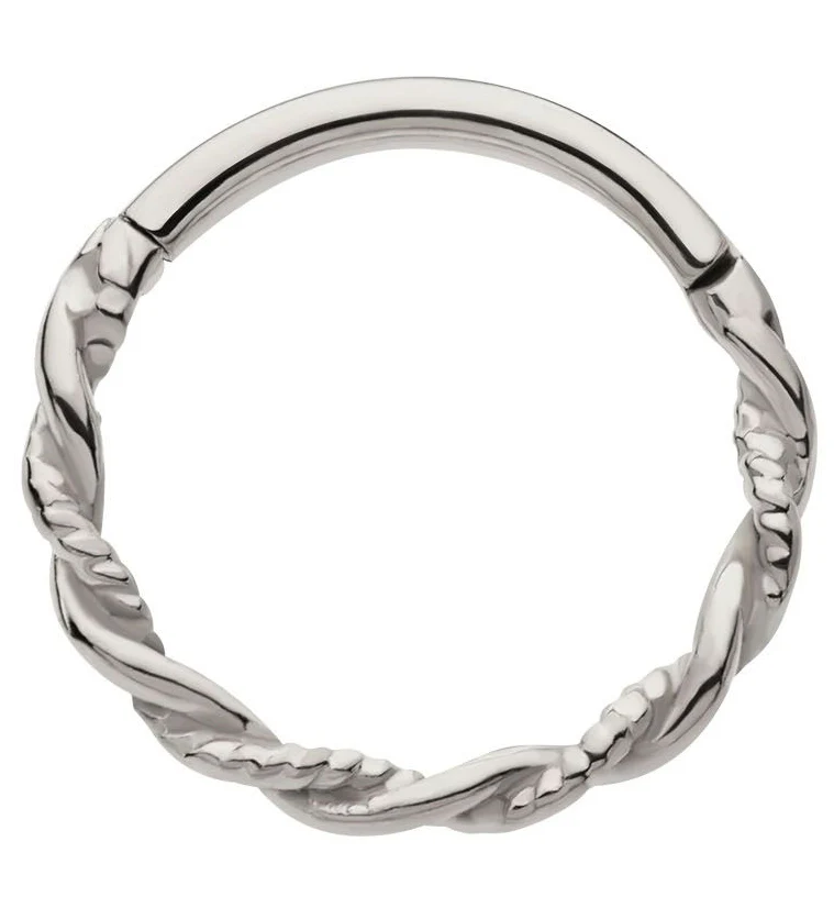 Helix Stainless Steel Hinged Segment Ring - Mrs Treak
