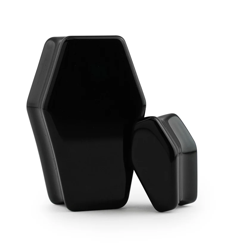 Obsidian Stone Coffin Plugs - Mrs Treak