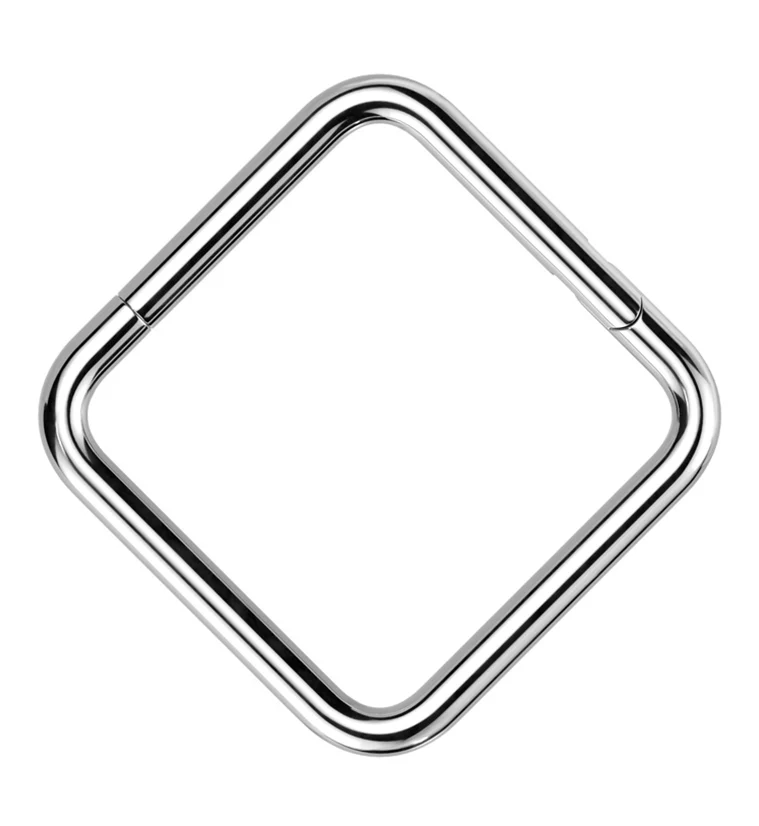 Square Titanium Hinged Segment Ring - Mrs Treak