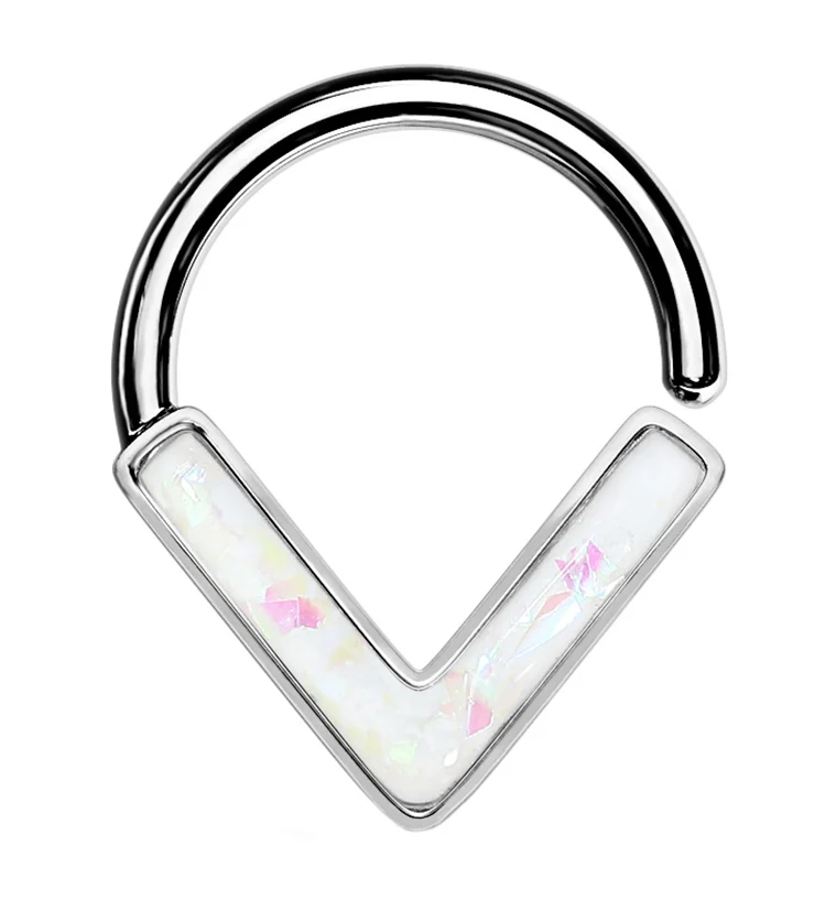 White Glitz Mote Seamless Ring - Mrs Treak