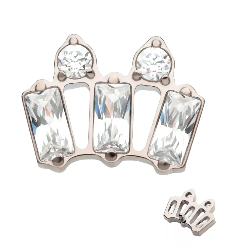 Coronet CZ Internally Threaded Titanium Top - Mrs Treak