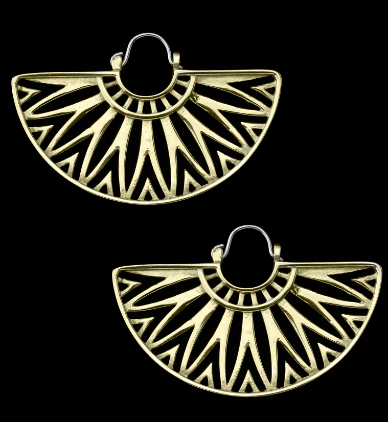 Beam Brass Titanium Hangers / Earrings - Mrs Treak