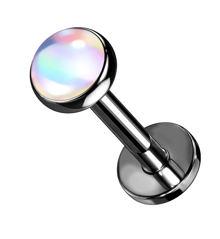 Black PVD Aura Labret Post - Mrs Treak