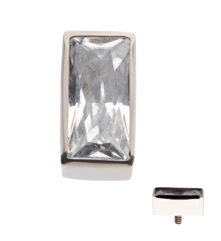 Figure CZ Titanium Internally Threaded Top - Mrs Treak