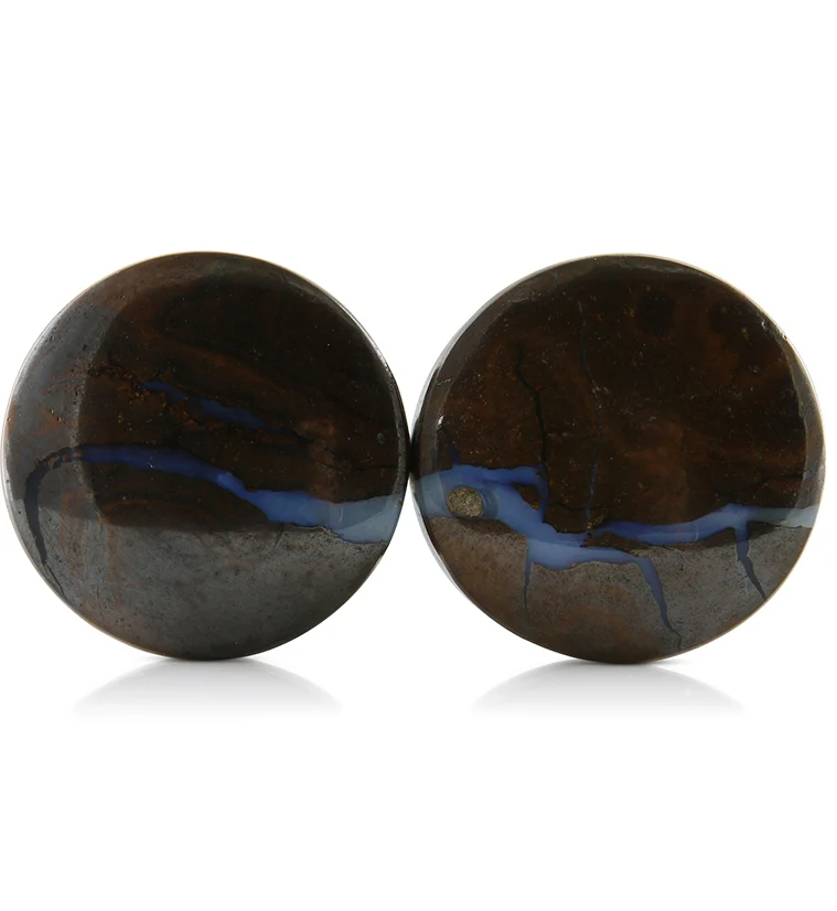 Boulder Opal Plugs 1 Inch (25mm) Version 5 - Mrs Treak