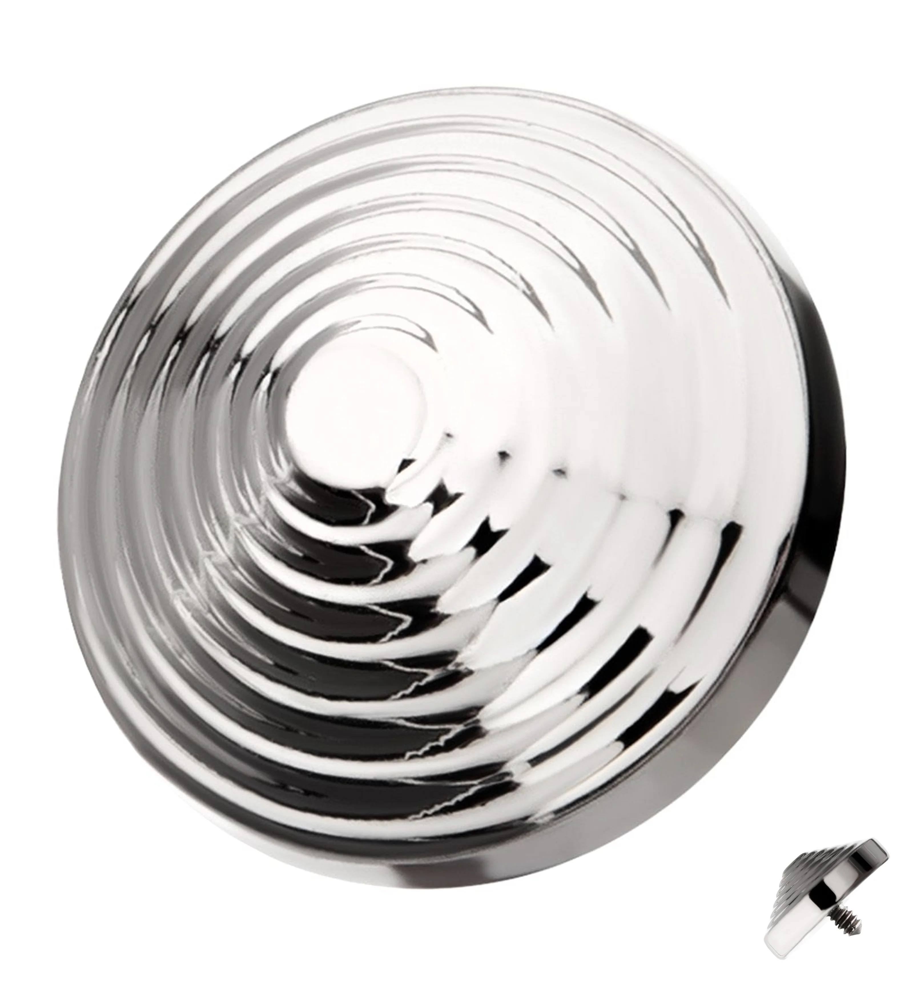 Score Tiered Disc Titanium Internally Threaded Top - Mrs Treak