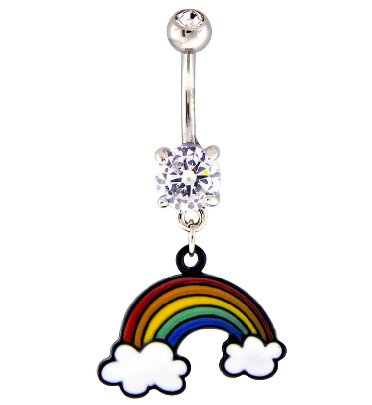 Over The Rainbow Belly Button Ring - Mrs Treak