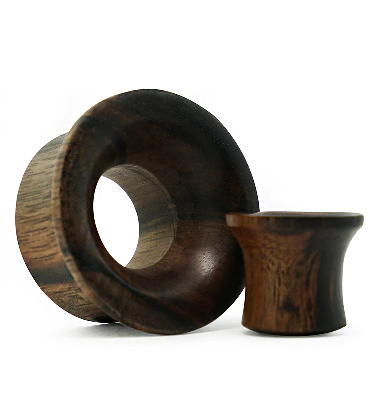 Areng Wood Mayan Flare Tunnel Plugs - Mrs Treak