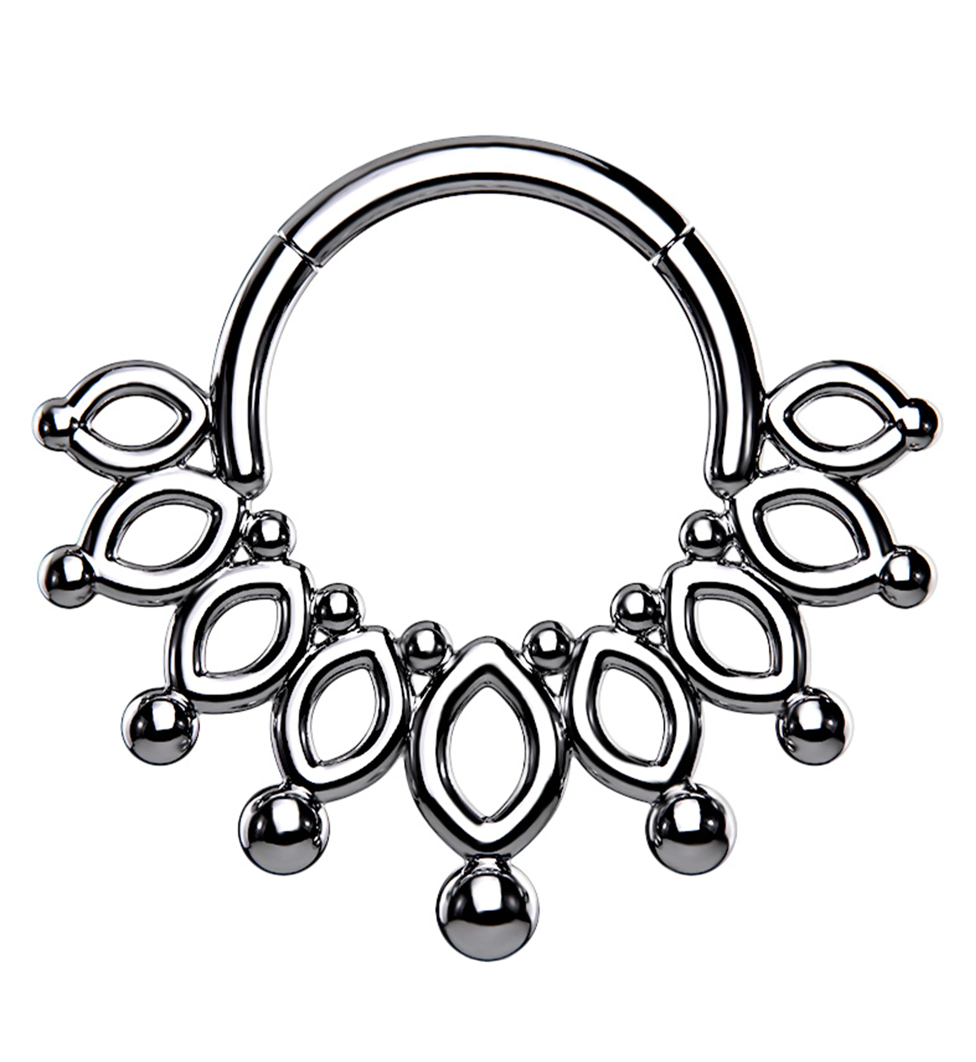 Ovoidal Fan Hinged Segment Ring - Mrs Treak