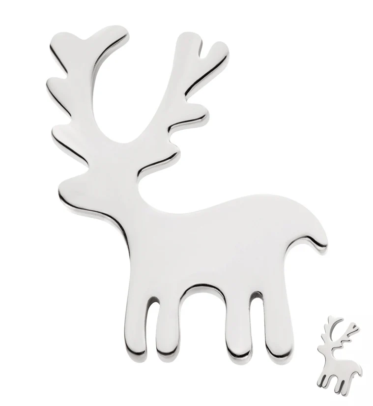 Reindeer Threadless Titanium Top - Mrs Treak