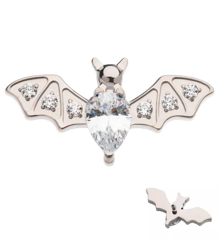 Bat CZ Internally Threaded Titanium Top - Mrs Treak