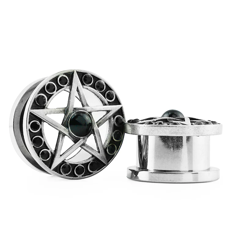 Pentagram Stainless Steel Tunnels - Mrs Treak