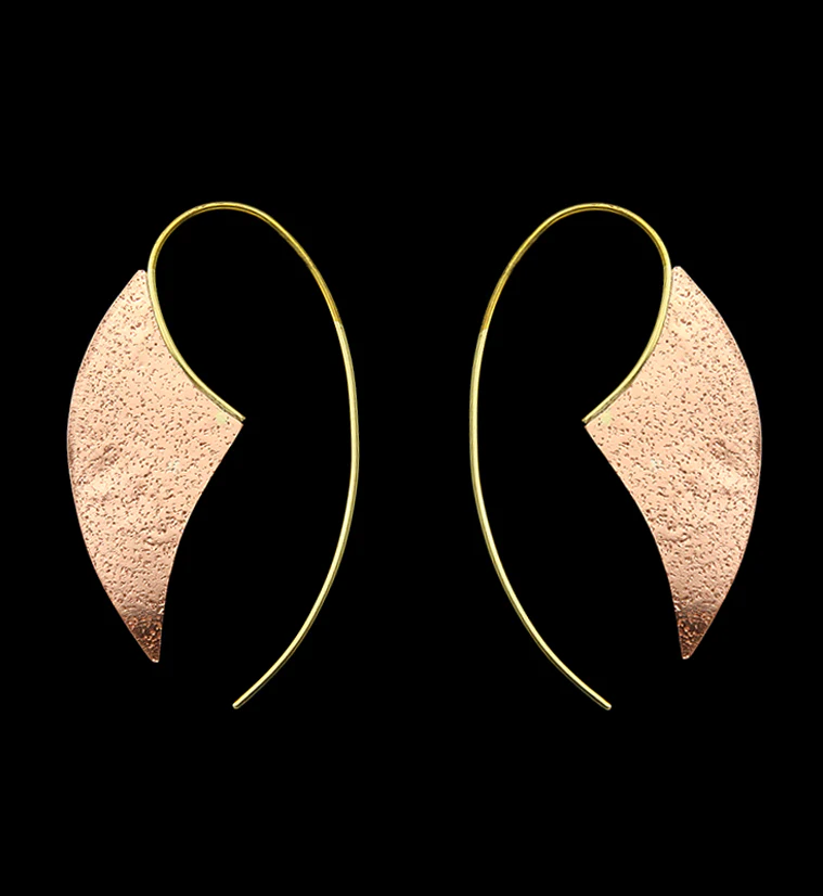 18G Awn Brass Hangers / Earrings - Mrs Treak