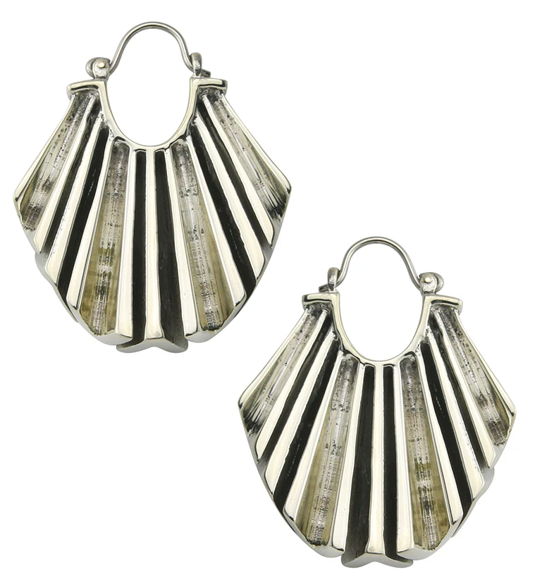 Force White Brass Titanium Hangers / Earrings - Mrs Treak