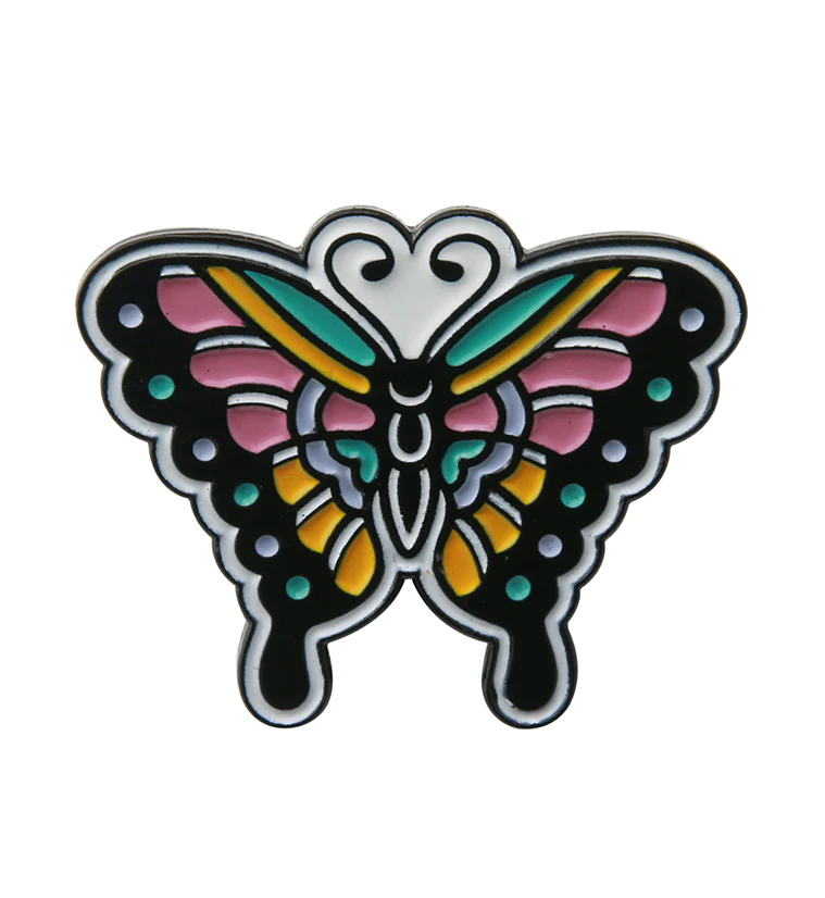 Butterfly Enamel Pin - Mrs Treak