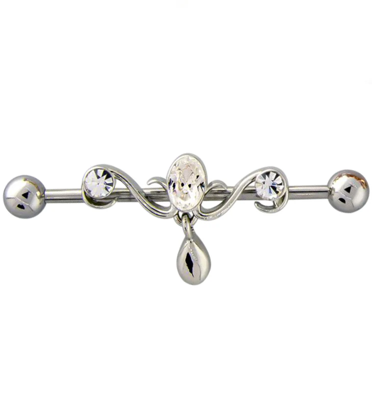 Candelabrum CZ Industrial Barbell - Mrs Treak