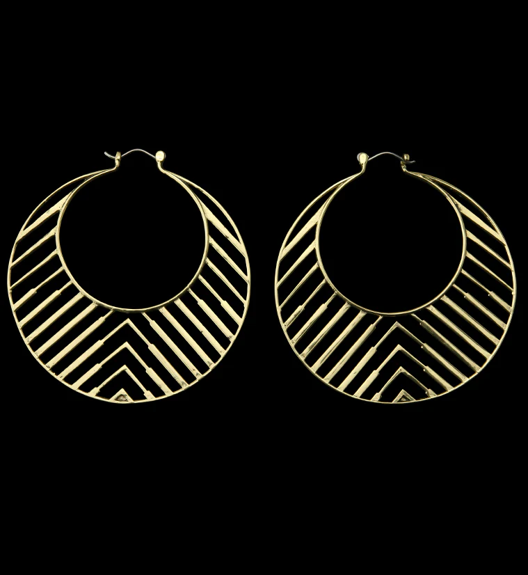 Chevron Titanium Hangers - Earrings - Mrs Treak