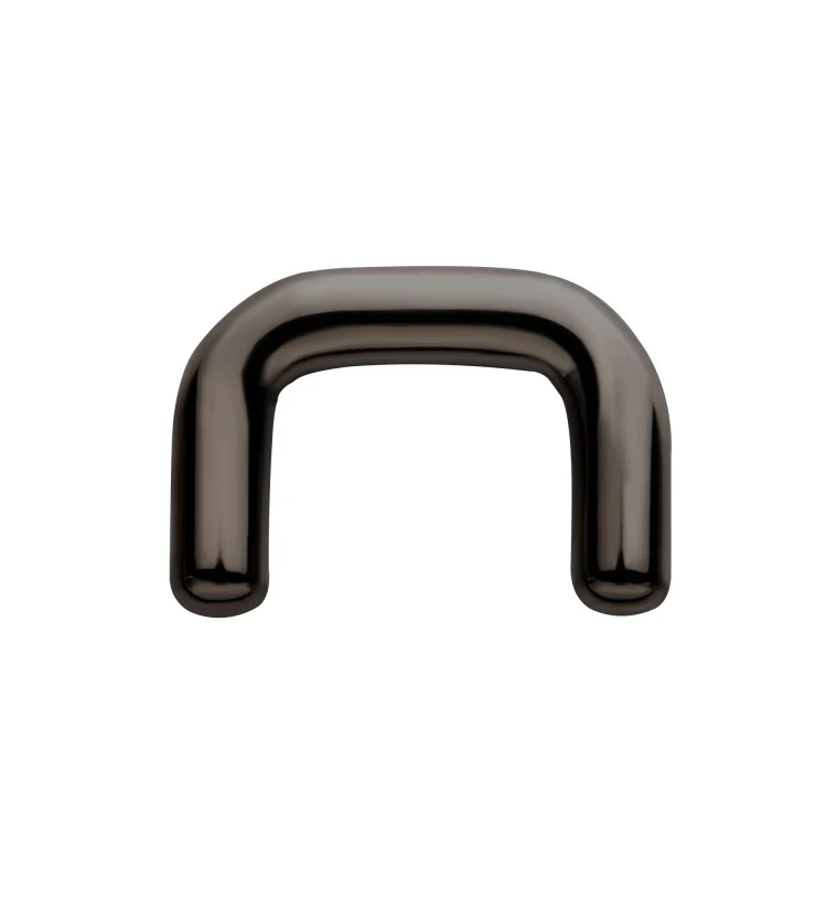 Black PVD Titanium Septum Staple Retainer - Mrs Treak