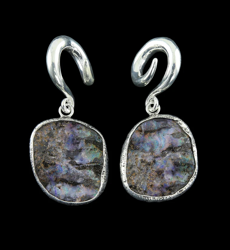 Boulder Opal Ear Weights Version 2 - Mrs Treak