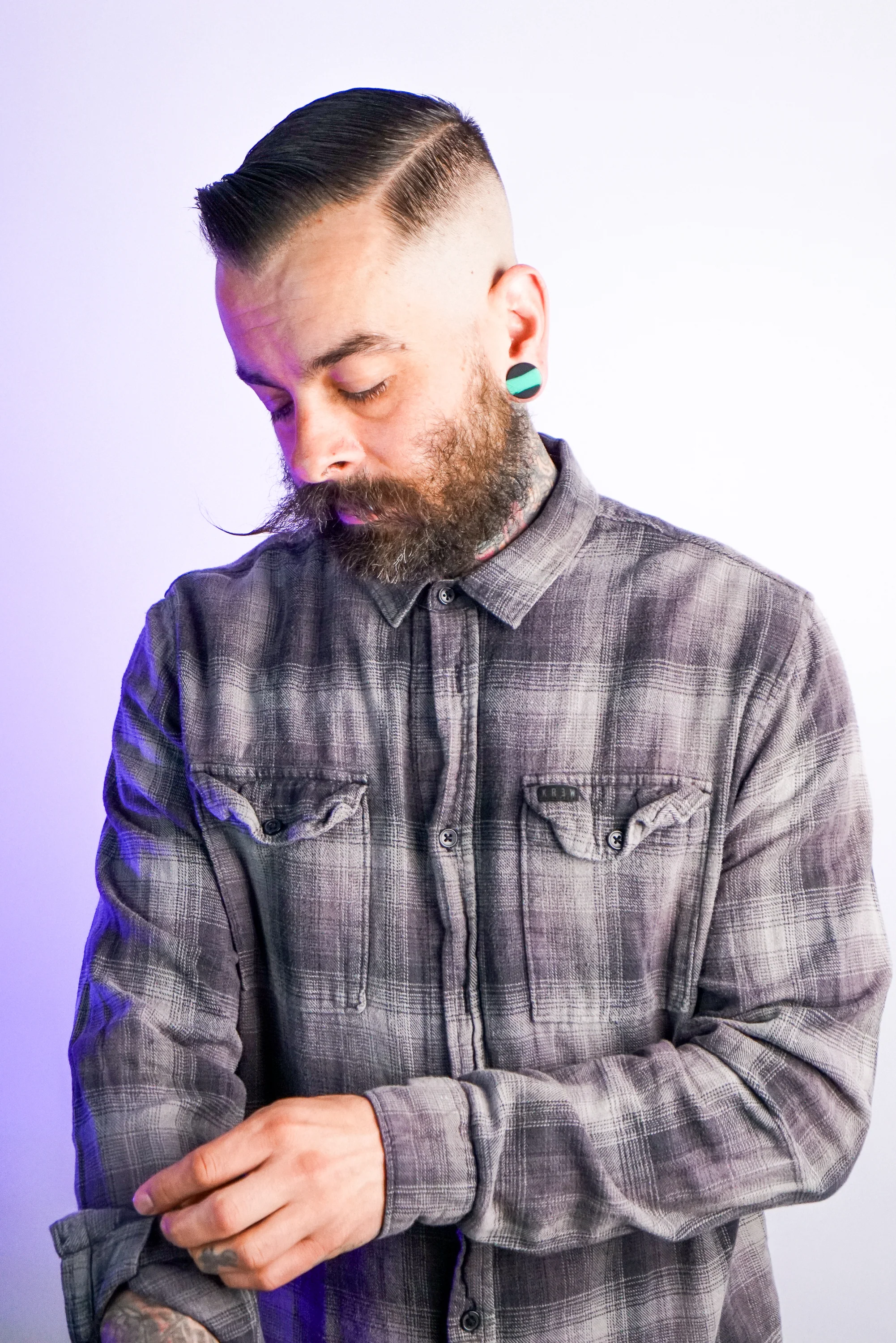 Emerald And Black Double Flare Silicone Plugs - Mrs Treak