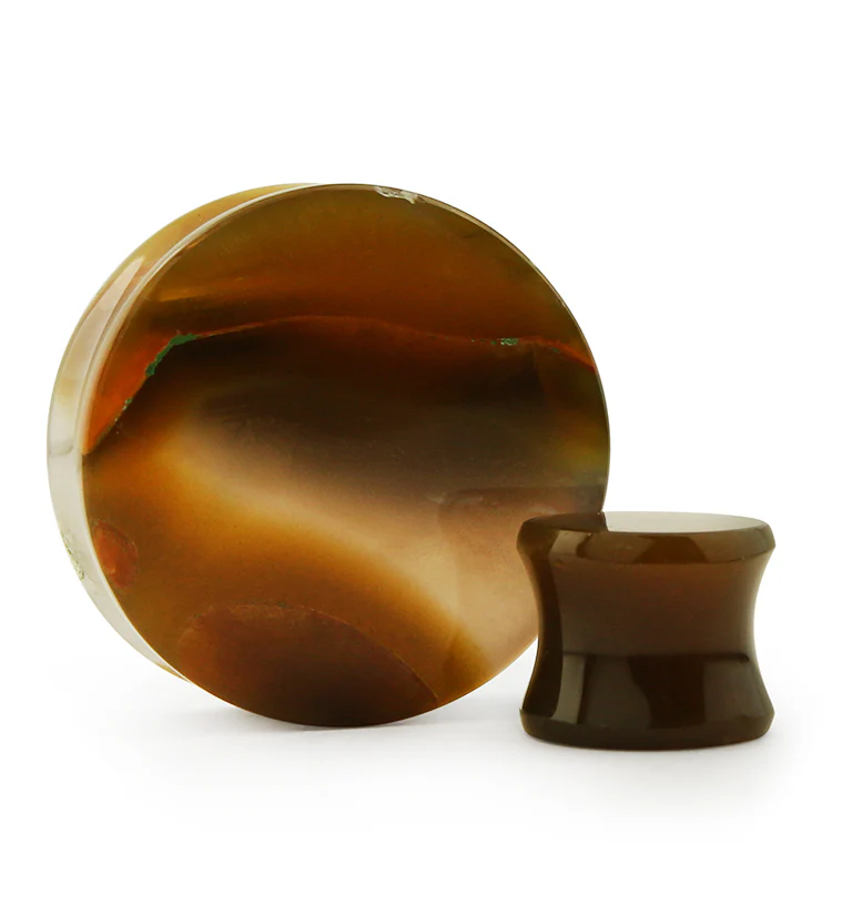 Timor Agate Stone Plugs - Mrs Treak
