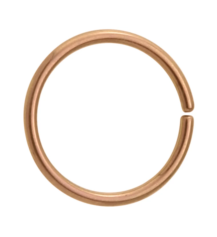 Rose Gold Niobium Seamless Ring - Mrs Treak